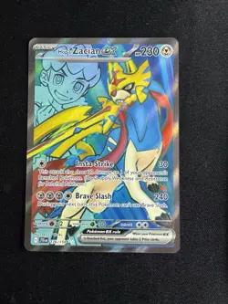 Pokemon TCG Hop's Zacian ex #176/159 SV09: Journey Together Ultra Rare Full Art - Image 1