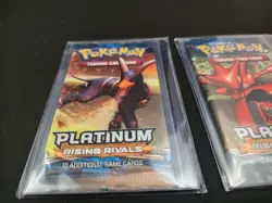 New Sealed Pokemon PLATINUM RISING RIVALS - 4 Booster Pack Art Set - Image 2