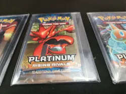 New Sealed Pokemon PLATINUM RISING RIVALS - 4 Booster Pack Art Set - Image 3