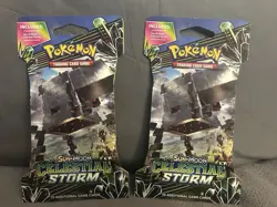Pokemon TCG: Sun & Moon Celestial Storm Booster Pack Lot (2) SEALED - Image 1