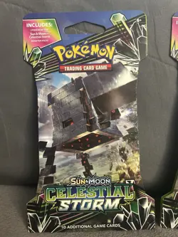 Pokemon TCG: Sun & Moon Celestial Storm Booster Pack Lot (2) SEALED - Image 2