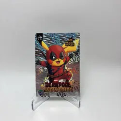 Deadpool & Wolverine #E42 Silver Holo Pikachu Cosplay Pokemon - Image 1