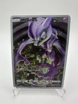 Pokemon TCG Pocket Mewtwo Holographic Illustration Rare - Fan Art - Image 1