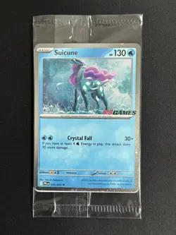 Pokemon TCG - Suicune 026/094 - EB Games Stamped Cosmos Holo Promo SEALED - NM/M - Image 1
