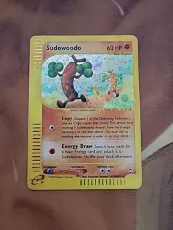 Pokemon TCG Sudowoodo Holo eReader Aquapolis H24/H32 Mp - Image 1