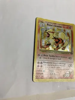 Pokemon TCG Blaine's Arcanine 1/132 Gym Challenge Unlimited Holo Rare HP - Image 5