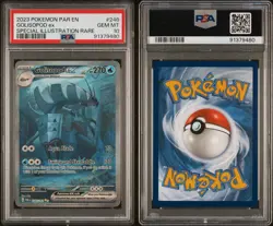 2023 POKEMON PAR EN-PARADOX RIFT SPECIAL ILLUSTRATION RARE GOLISOPOD EX PSA 10 - Image 3