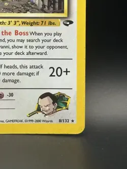 Giovanni's Persian 8/132 Gym Challenge Holo - Pokemon TCG - HP/DMG - Image 4
