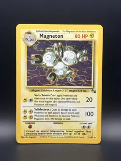 Magneton 11/62 Fossil Holo - Pokemon TCG - MP - Image 1