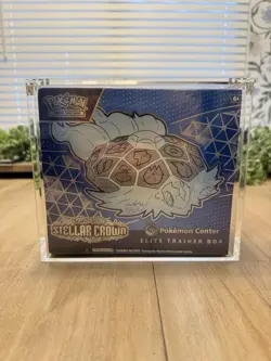 Pokemon Stellar Crown Pokemon Center Elite Trainer Box W/Magnetic Acrylic Case - Image 1