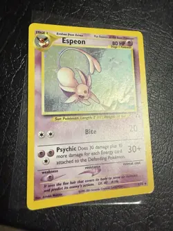 Pokemon TCG Espeon Neo Discovery Unlimited Rare 1/75 LP - Image 1