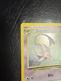 Pokemon TCG Espeon Neo Discovery Unlimited Rare 1/75 LP - Image 3