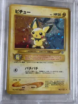Pokemon Pichu-Holo 2000 Pokemon Japanese Neo #172 PSA 7 - Image 2