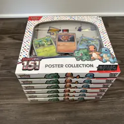 Pokemon Scarlet & Violet 151 Poster Collection Box (Full Case) Lot of 6 - Image 1