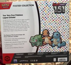 Nintendo Pokemon TCG Scarlet & Violet - 151 Poster Collection Box - 3 Packs 820650853166 - Image 5