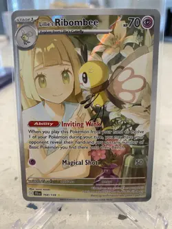 Pokemon Lillie's Ribombee 164/159 SV09: Journey Together Holo Rare 70 HP English - Image 1