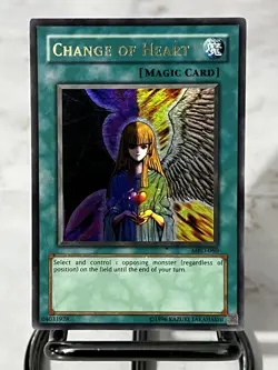 Yugioh Change of Heart Metal Raiders Ultra Rare MRD-060 Original Print 2002 MD - Image 1