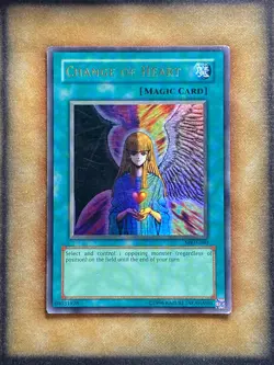 Yugioh Change of Heart MRD-060 Ultra Rare Original Print MP - Image 1