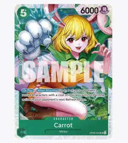 OP08-023 Carrot Two Legends One Piece Super Rare Foil NM Condition English - Image 1
