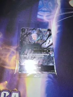 One Piece CCG Singles - Smoker - P-025 - Pre-Release Winner Promo - Sealed - Image 1