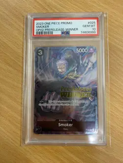 Smoker Pre-Release WINNER English P-025 (PSA 10) One Piece 74606999 - Image 1
