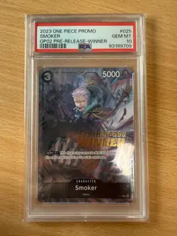 Smoker Pre-Release WINNER (P-025) - One Piece PSA 10 (93189709) - Image 1