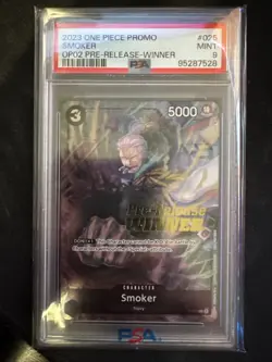 Smoker Pre-Release WINNER (P-025) - One Piece PSA 9 - Image 1