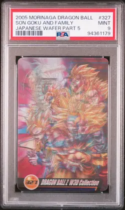 2005 Morinaga Dragon Ball Japanese Wafer Card 3D Son Goku Gohan Goten PSA 9 - Image 1
