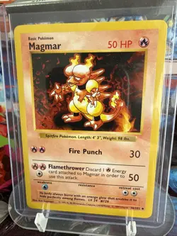 Pokemon TCG Magmar Base Set Shadowless Uncommon Card 36/102. Never Played, NM! - Image 1