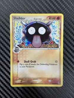 Shellder 63/101 Stamped Dragon Frontiers Reverse Holo TCG Pokemon Card (MYREF#6) - Image 1