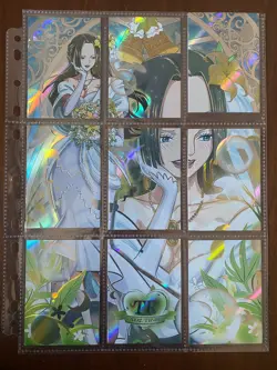 One Piece Anime Collectable Trading Card Puzzle 9 Card Set BOA HANCOCK Wedding - Image 1
