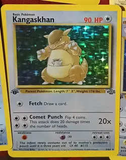 Pokemon TCG Kangaskhan Holo Rare Jungle 1997 Card #5 - Image 1
