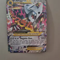 Pokemon M Aggron EX 94/160 XY Primal Clash Mega Evolution Ultra Rare Holo Card - Image 1