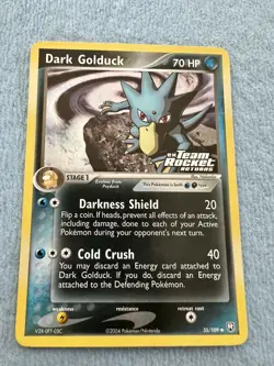 Dark Golduck 35 Team Rocket Returns Reverse Holo 2004 Pokemon TCG Card Mint - Image 1