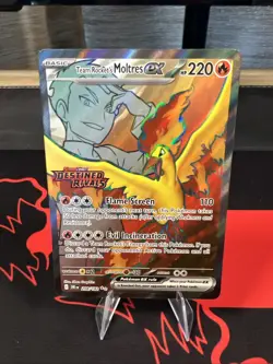 Team Rocket's Moltres ex - (Destined Rivals Stamp) 208/182 Miscellaneous Cards & - Image 1
