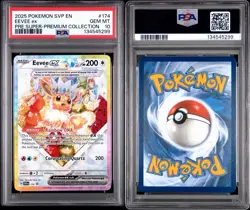 PSA GEM MINT 10 Eevee ex 174 Sv: Scarlet & Violet Promo Cards Holo Prismatic UPC - Image 3
