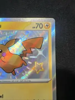 Pokemon Pikachu TCG Holo Shiny Rare Card Paldean Fates 131/091 - Image 3