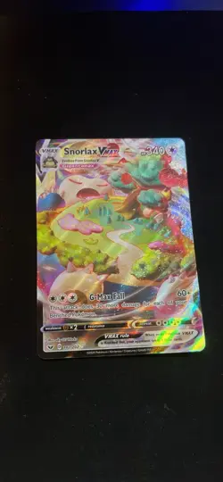 Pokemon Snorlax VMAX Full Art Ultra Rare Holo Card Swsh01 142/202 Sword & Shield - Image 1
