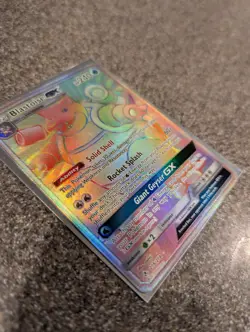 Pokemon TCG Unbroken Bonds Blastoise GX 218/214 Secret Rare Rainbow Card - Image 2