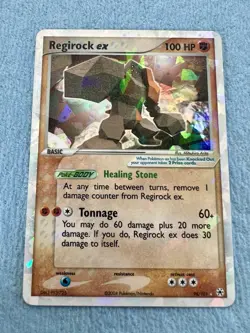 Pokemon TCG Regirock ex #98 Hidden Legends Holo Card 2004 Mint - Image 1