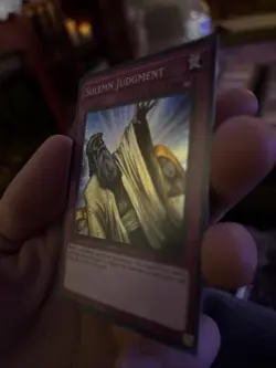 Yu-Gi-Oh! Solemn Judgment 1st Edition Secret Rare Card RA02-EN075 - Image 2