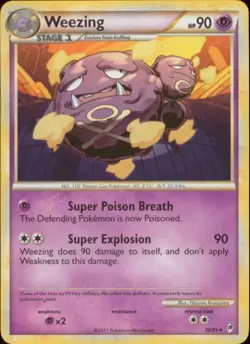 2x (COL-038) Weezing (R) Pokemon Call of Legends Card # 38 - Image 1