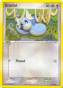 2x (pok-TRR-052) Dratini (C) Pokemon EX Team Rocket Returns Card # 52 - Image 1