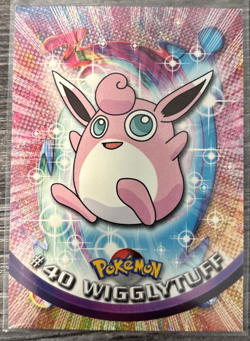 Wigglytuff #40 Topps TV Animation Series 1 Pokemon Card Red Topps Logo HP - Image 1
