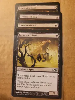 4x Tormented Soul (111) Core Set 2013 M13 LP MTG Magic the Gathering Playset x 4 - Image 1