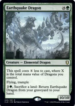 Earthquake Dragon - Battle For Baldur's Gate - Magic MTG NM - Image 1