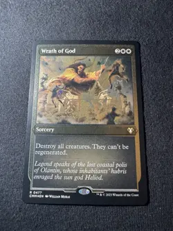 Magic The Gathering Commander Masters Wrath of God #0477 Foil Etched MTG TCG CCG - Image 1
