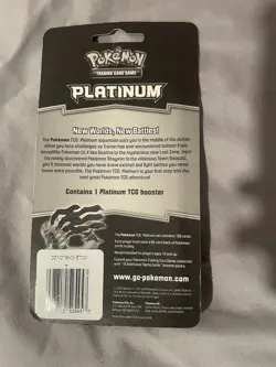Pokemon TCG Platinum Blister Booster Pack Sealed Dialga Art NEW Unweighed - Image 2
