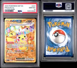 PSA 10 Pokemon Surging Sparks Hyper Rare Pikachu EX 247/191 GEM MINT Condition! - Image 3