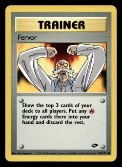 Fervor 124/132 Common Gym Challenge WOTC Pokemon LP - Image 1